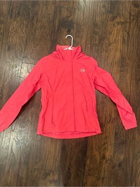 The North Face Coral Pink Hooded Shell Jacket